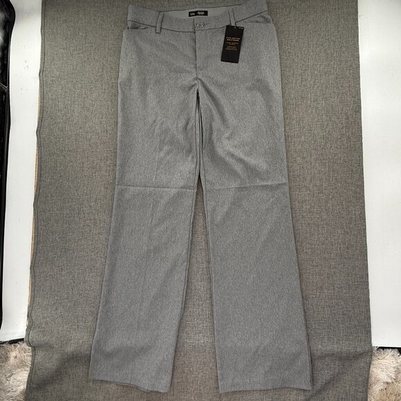 NEW! Womens Lee Trouser Pants Gray Ultra Lux comfort w/ Flex Motion 8 Medium - Picture 3 of 16